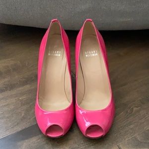 Stuart Weitzman Hot Pink pumps